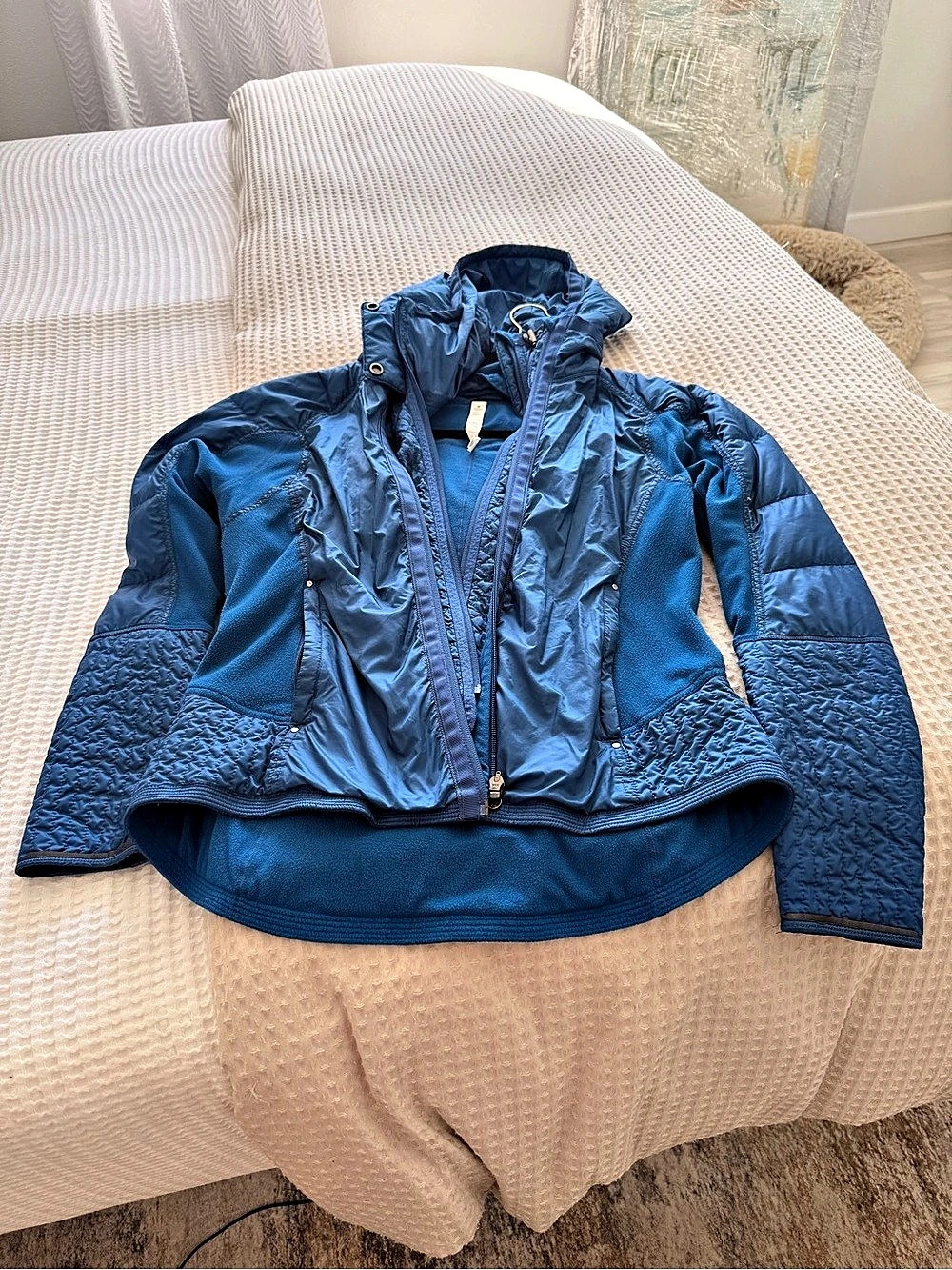lululemon Blue Athletic Jacket Size T 2